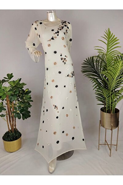 ASIAN Ghnaa Jalabiya Elegant Women's Jalabiya Made from Soft Chiffon Fabric
