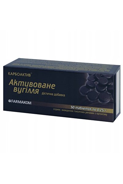 aram Cărbune Activat Karboaktiv 50 Comprimate 250mg