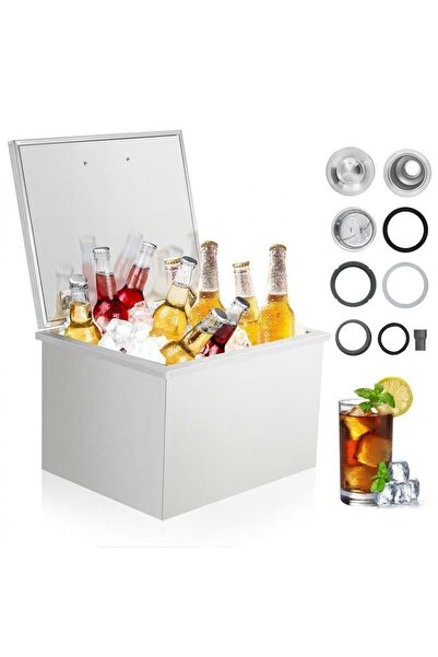 Garvee Built-in Ice Cooler, 304 Stainless Steel - High Capacity 40QT - Ideal ...