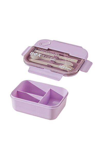 Arabest Japanese Bento Lunch Box,42Oz Compartment Snack Box,3 Grids,Durable,L...