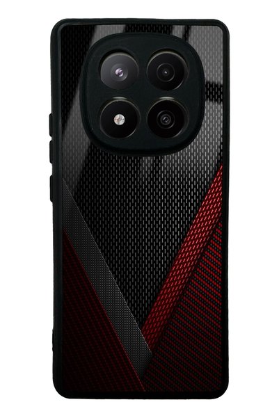 Spoyi غطاء هاتف لامع بتصميم Red Tracer لهاتف شاومي ريدمي نوت 14 برو بلس