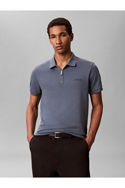Calvin Klein SS SLIM SUPIMA ZIP P, CEG