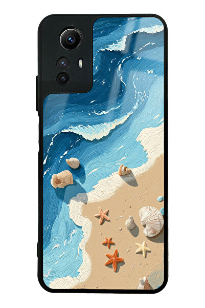 Spoyi Xiaomi Redmi Note 12s Mavinin Katmanları Tasarımlı Glossy Telefon Kılıfı