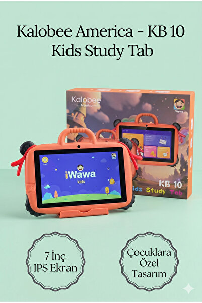 shop Kalobee KB-10 7 İnç 4GB RAM 128GB Hafıza Android 10.0 Eğitici Çocuk Tableti - Ebeveyn Kontrollü + Hediye Seti