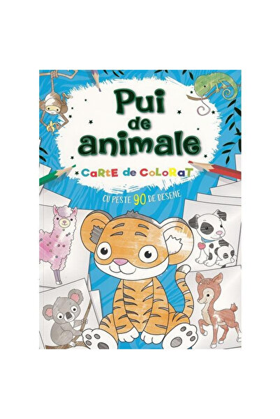 Editura Flamingo GD Carte de colorat cu animale, - Editura Flamingo