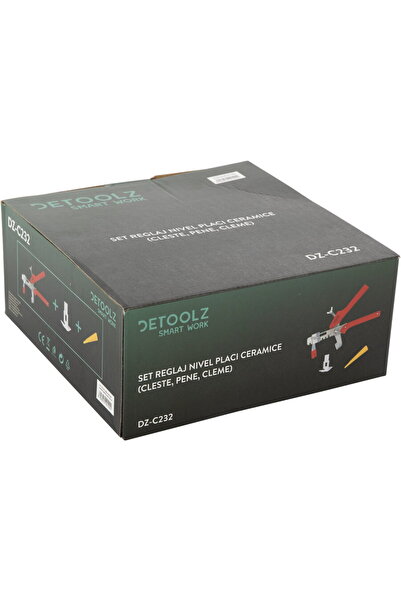 DETOOLZ Set reglaj nivel placi ceramice cleste, pene,cleme