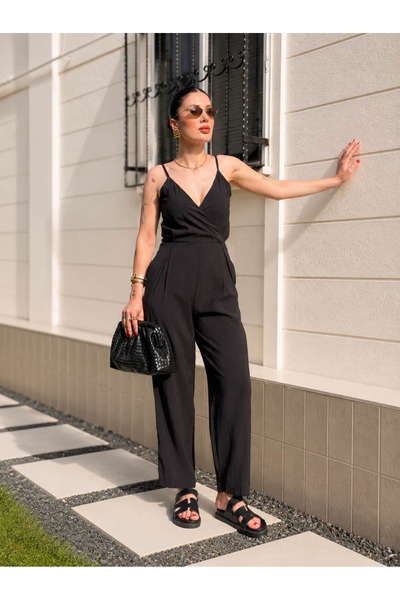 YK FASHION İnce Askılı Ayarlanabilir Tulum