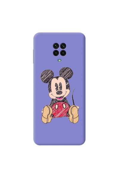Other Xiaomi Redmi Note 9 Pro Mickey mouse 2 Purple Colored Silicone TPU Θήκη