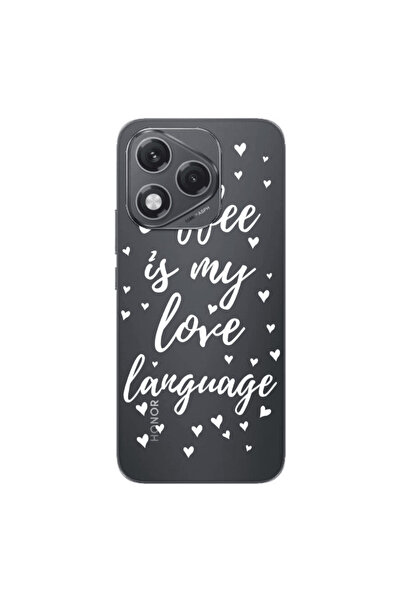 Other Honor 400 Lite Coffe is my love language Transparent Silicone TPU Θήκη