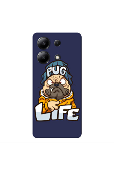 Other Xiaomi Redmi Note 13 4G Pug Life 2 Dark blue Colored Silicone TPU Θήκη