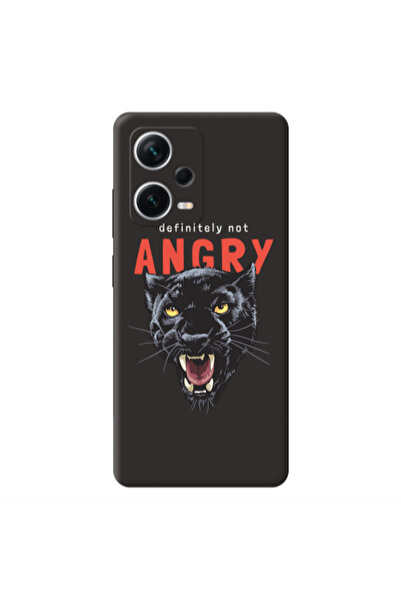 Other Xiaomi Poco X5 Pointed teeth Black Colored Silicone TPU Θήκη