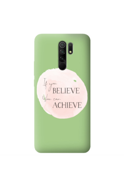 Other Xiaomi Redmi 9 If You Believe Light Green Colored Silicone TPU Θήκη