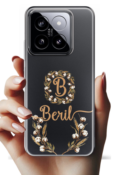 Noprin Xiaomi Mi 14 Kılıf - İsimli Yazılı Kişiye Özel Kişileştirelebilir Kılı...