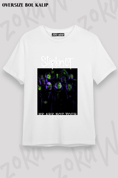 ZOKAWEAR Μπλουζάκι Unisex Loose Fit με στάμπα Slipknot v8