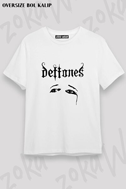 ZOKAWEAR Μπλουζάκι Unisex Loose Fit με στάμπα Deftones v20