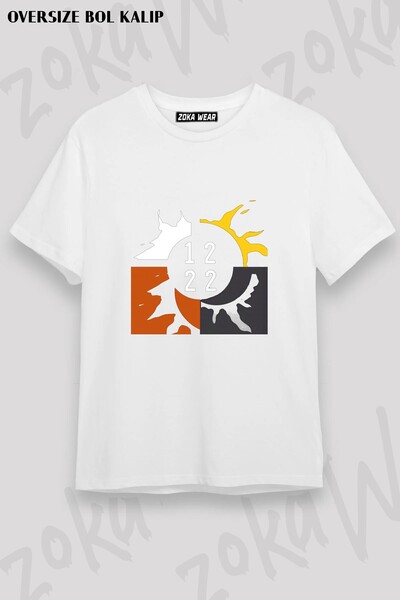 ZOKAWEAR Unisex Φαρδιά Μπλούζα με Στάμπα Kino v5