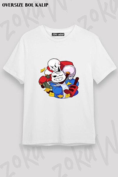 ZOKAWEAR تي شيرت مطبوع للجنسين من نوع Undertale Sans v30