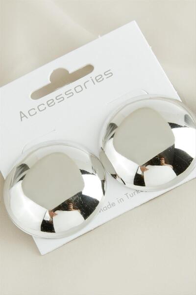 Generic Brand Svl-Shop Round New Season (75901) Metal Earrings-Yellow