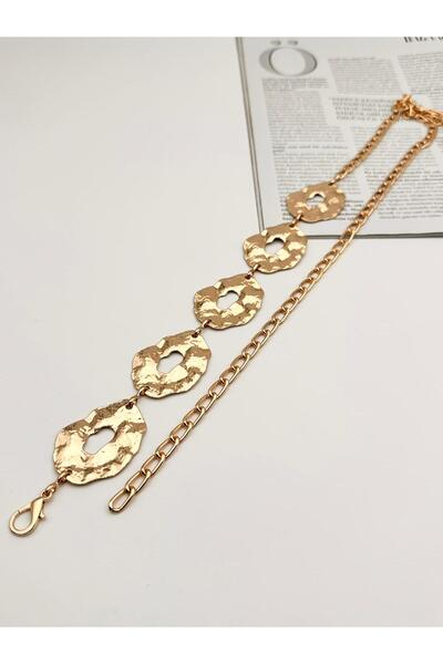 MODAM HİFA Gold Chain Belt Dress Belt Shirt Belt Coat Belt
