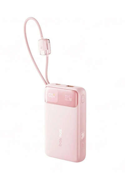 Baseus EnerFill FC11 20000mAh 22.5W Power Bank cu cabluri, Roz