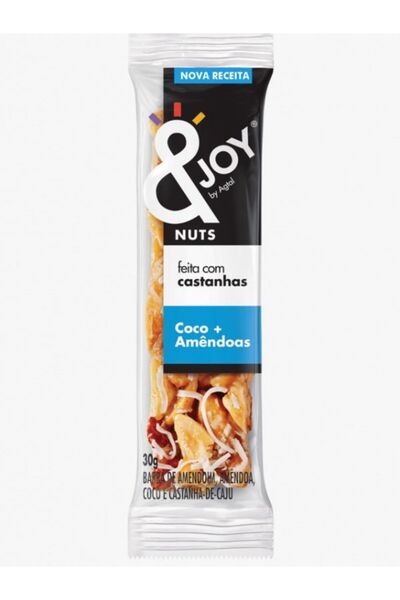 &joy Nuts Bar Coconut + Almond 30Gm Engwey Nut Bar with Coconut and Almond