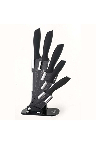 Bohmann Set de 5 cutite din inox cu suport acrilic si manere soft-touch,