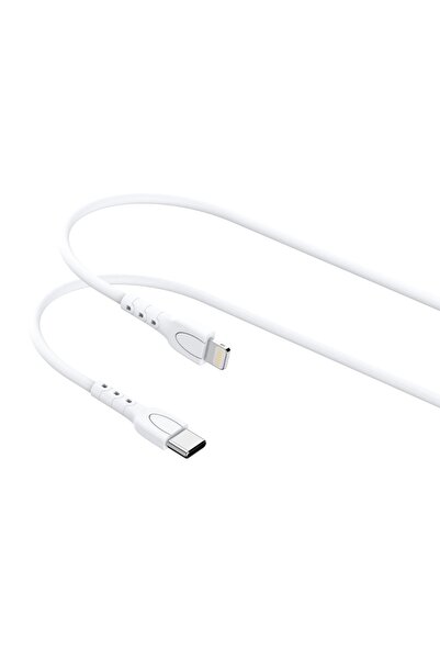 lemontti Cablu Type-C la tip Lightning, 25W, 0.5m, Alb