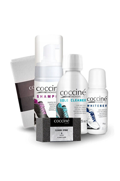 Coccine Set de curatare si ingrijire, Coccine, Sneakers, 75 ml + 100 ml + 125...