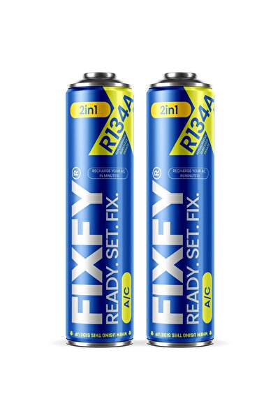 FIXFY Gaz de reîncărcare aer condiționat 2 în 1, 500ml - 2x BUCĂȚI MARI +70% ...