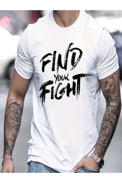 COZYWEAR Find Your Fight Printed Men's T-Shirt