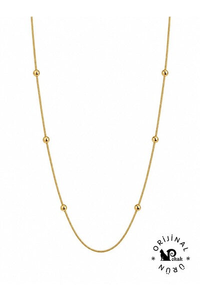 POKAK XUPING JEWELRY TTM 316L PASLANMAZ OKSİTLENMEZ 14K DORİKA TOPLU BONCUK Z...