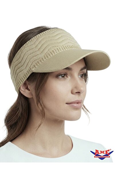 AXE SPORTSWEAR Summer Glitter Textured Flexible Visor Hat Uv Sun Protection C...
