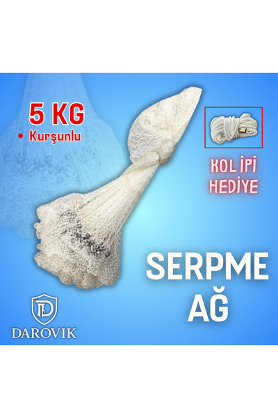 Darovik Serpme Ağ Kurşunlu Balık Ağı