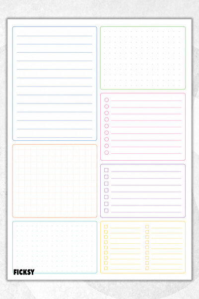 Ficksy Timeless Multi-Purpose Daily Weekly Monthly Planner - A4 Size To Do - ...