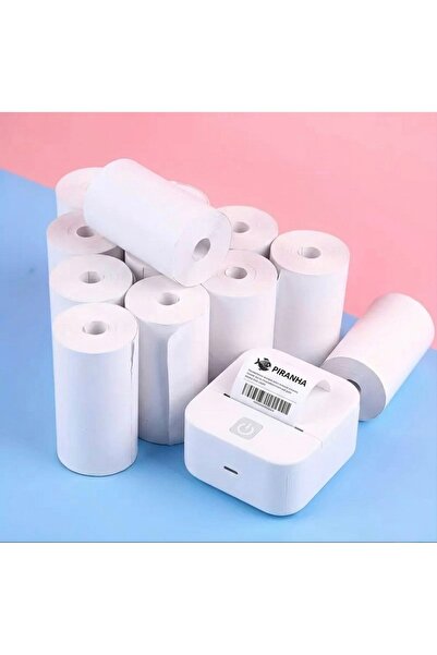 NorthAK Piranha Mini Yazıcı Rulosu Yapışkansız Kağıt 10 Adet 57x25mm