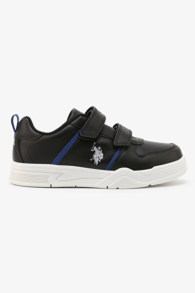 U.S. Polo Assn. حذاء رياضي كاجوال مريح وأنيق للأولاد من كينا - أسود