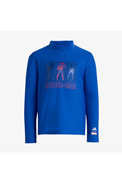 adidas Marvel Spider-Man Çocuk Mavi Mayo T-Shirt