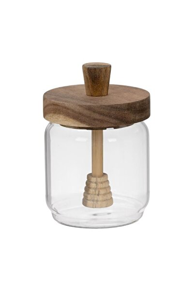OEM Recipient pentru miere din sticlă, cu capac și linguriță, 450 ml, elegant...