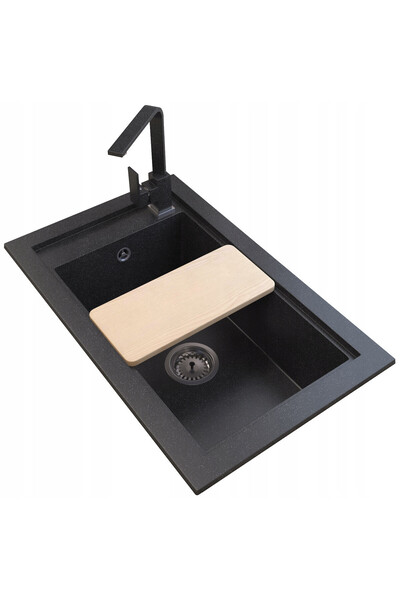 Granitan Set chiuveta bucatarie, GRANITAN, Granit, 686 x 427mm, Alb