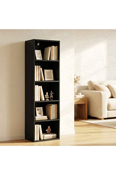 HayaBazaar 5 Tier Bookcase Bookshelf Storage Shelves Open Display Rack Compar...