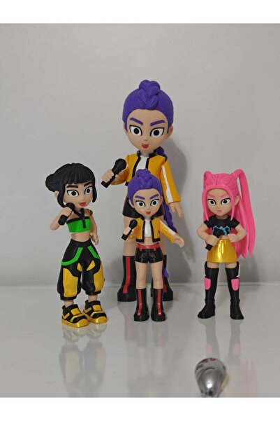 Pond Design K-POP Demon Hunters Rumi, Mira, Zoey 3'lü Set, Figür Oyuncak 15cm...