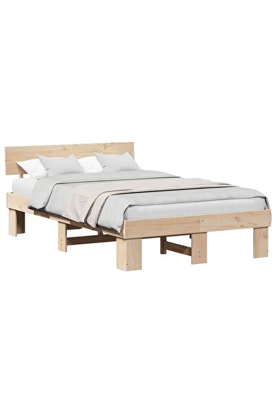 vidaxl Cadru de pat 120 x 190 cm Lemn de pin masiv