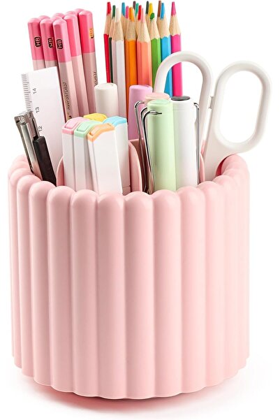 Arabest 360 Rotating Makeup Brush Holder, 7 Slots Make Up Brush Organizer, 4 ...