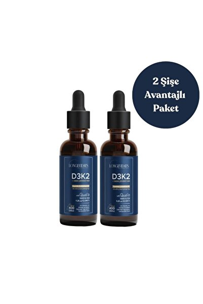 Longevidays D3K2 Damla 20ML - 2'li