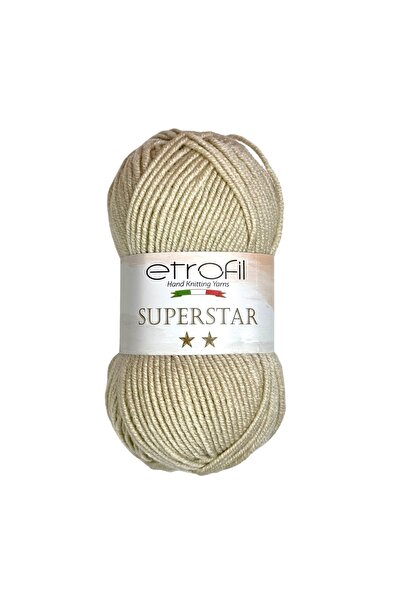Etrofil SuperStar pređa za pletenje Stone 25% vuna 75% akril 100g 170m (77011)