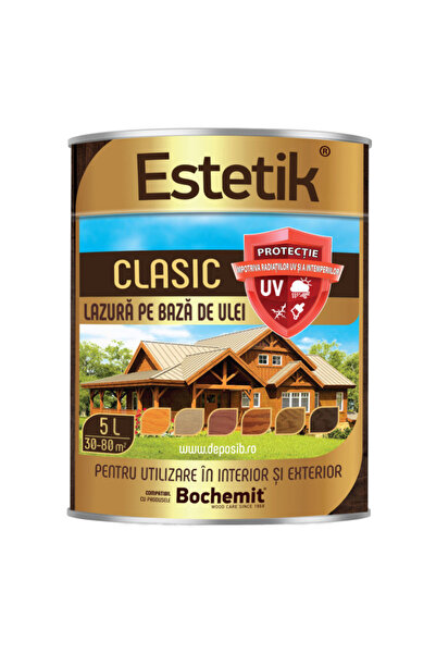 Estetik Clasic Lazura lemn 5L TEC, protectie UV