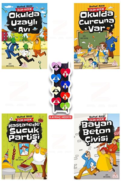 Nesil Çocuk Yayınları Çılgın Hademe Okulda Uzaylı Avı Okulda Curcuna Var Hast...