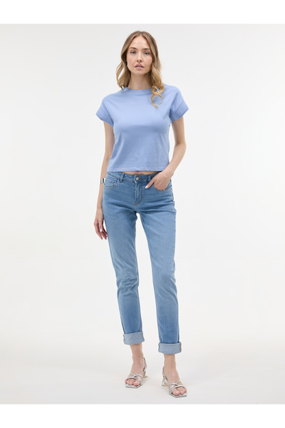 ORSAY Blugi boyfriend de damă, albastru deschis