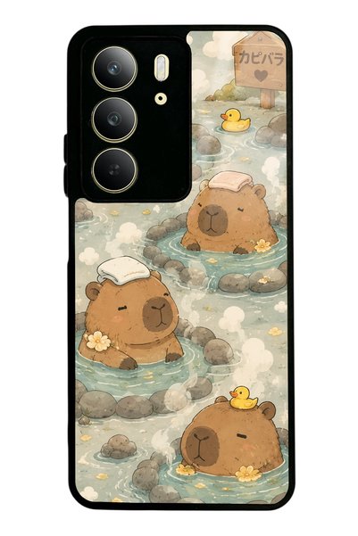 Spoyi Realme C75 Capybara Onsen Design Glossy Phone Case