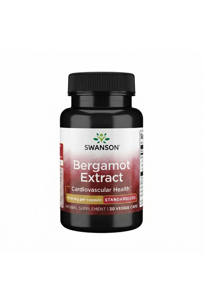 SWANSON Bergamot Extract 500mg 30 Veggie Capsules Cardiovascular Health Antio...